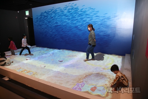 ▲골프존키즈마루VirtualBeach사진=노대겸객원기자