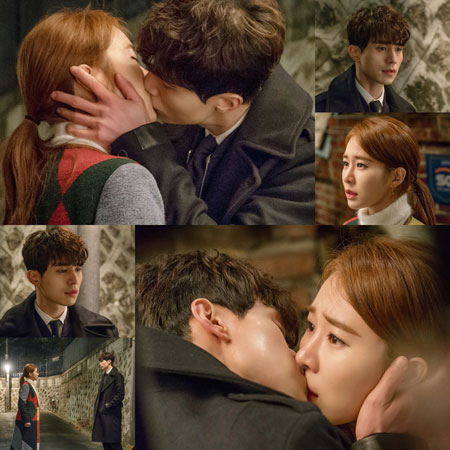 ‘도깨비’ 이동욱-유인나, 눈물 가득 ‘기억 키스’ 비하인드 컷
