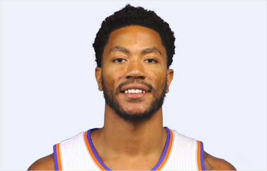 뉴욕닉스의가드데릭로즈(사진=NBA미디어센트럴)