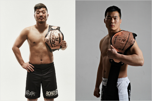 권아솔과남의철.좌로부터.사진=로드FC제공