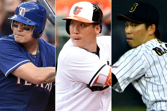 'WBC에서볼수없는것인가?'(왼쪽부터)추신수,김현수,마에다겐타.(사진=노컷뉴스DB,플리커)