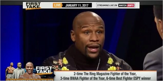 플로이드메이웨더.사진=ESPN화면캡처