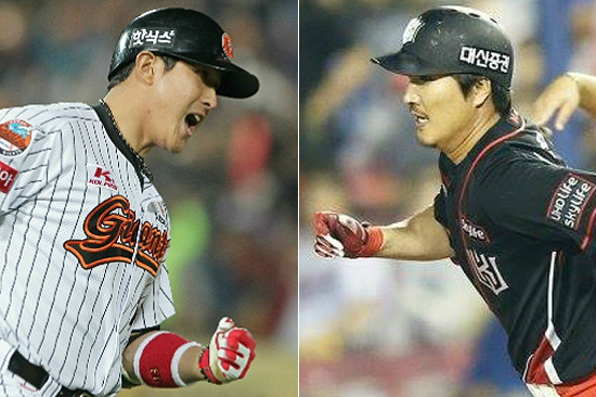 kt위즈가FA시장에서황재균(왼쪽)의영입을노렸지만메이저리그진출선언으로물거품이됐다.내부FA이진영과협상도순조롭지않아kt의속은더타들어가고있다.(사진=자료사진)