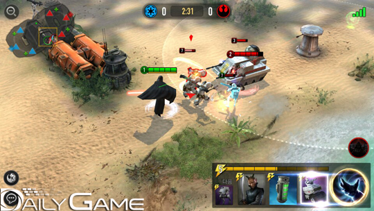 아무리 다스 베이더라도, 이 상황에서 가만히 두면 죽습니다.