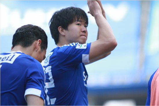 프랑스리그1디종으로이적하는국가대표미드필더권창훈은수원의유스출신으로는유럽무대에진출하는첫번째선수다.(사진=수원삼성제공)