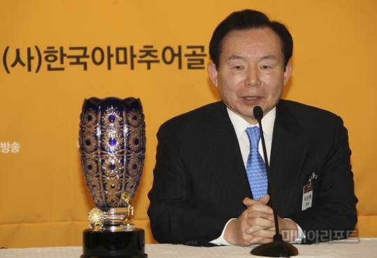 이인제총재가취임사를밝히고있다.사진=김상민기자