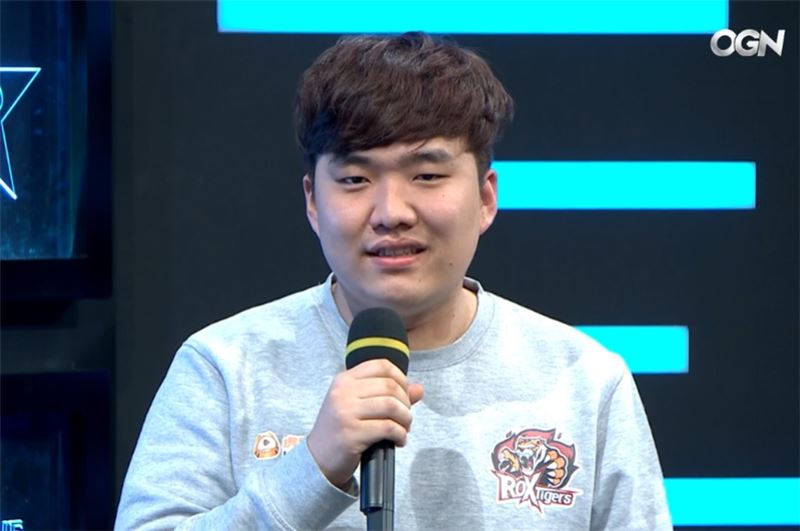 락스 타이거즈의 원거리 딜러 '상윤' 권상윤(사진=OGN 생중계 캡처).