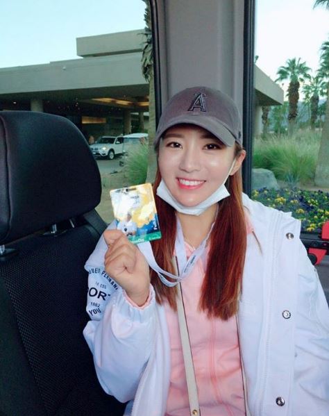 PGA투어커리어빌더챌린지에방문한이보미.사진=이보미인스타그램