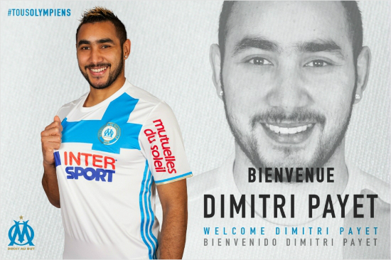 지난시즌엄청난활약으로웨스트햄의'에이스'로불렸던프랑스국가대표공격수디미트리파예는올시즌태업논란끝에친정팀마르세유복귀에성공했다.(사진=마르세유올랭피크공식홈페이지갈무리)