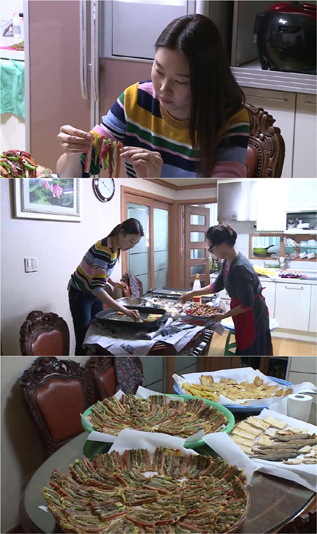 한혜진, 자칭 '꼬치 장인'의 색감 순서 고려한 꼬치 만들기!