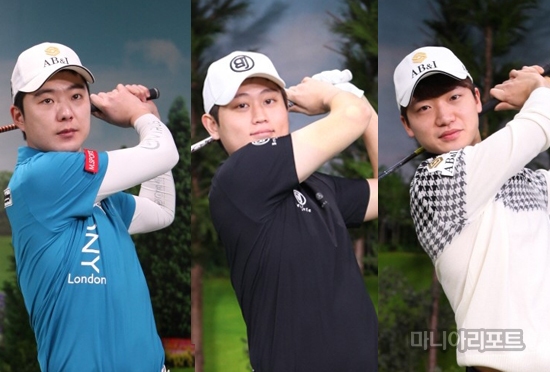 이정민,채성민,최민옥.사진=골프존