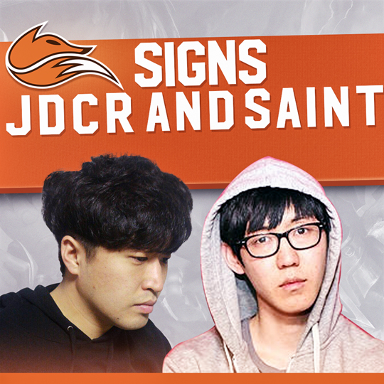 'JDCR' 김현진과 '세인트' 최진우. (사진=에코 폭스 공식 홈페이지 발췌.)
