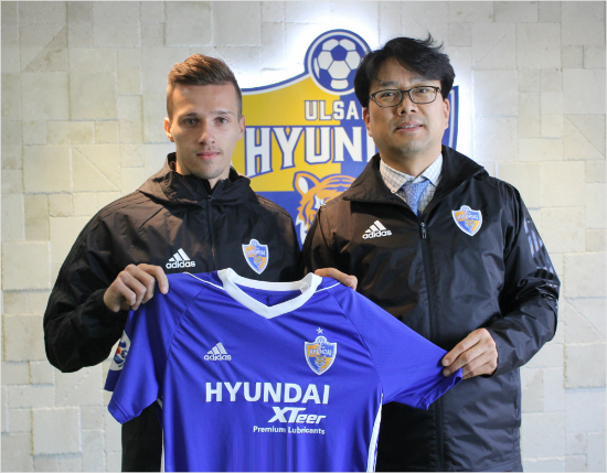 2015년부터1년반동안49경기에출전해14골11도움의엄청난활약을선보였던크로아티아출신공격수오르샤는중국슈퍼리그에서의아쉬웠던활약을울산에서씻는다는각오다.(사진=울산현대제공)