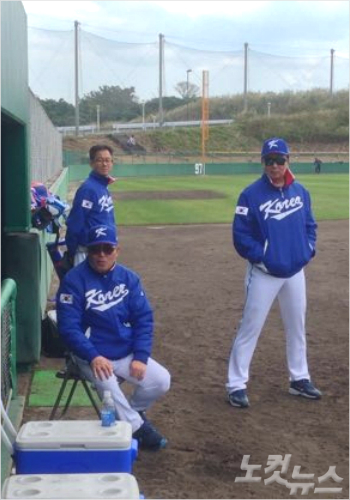 WBC대표팀의김인식감독(사진왼쪽)과선동열투수코치(사진=노컷뉴스)