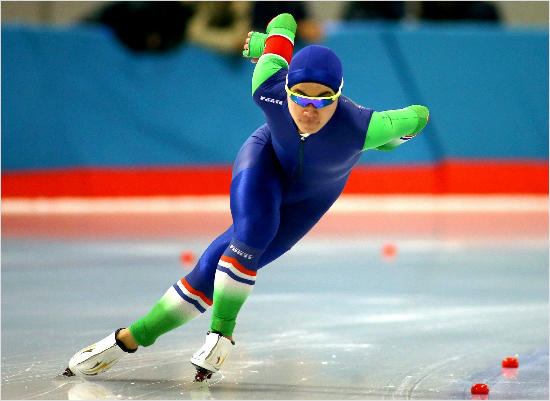 지난2월전국동계체전에서4관왕에오르며대회최우수선수를수상했던고교생스프린터김민석은삿포로동계아시안게임에서도깜짝2관왕에올랐다.(사진=대한체육회제공)