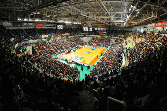 인천삼산월드체육관모습.(사진=전자랜드제공)