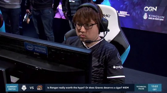 'Trick' 김강윤. (사진=IEM 월드 챔피언십 중계 캡처)