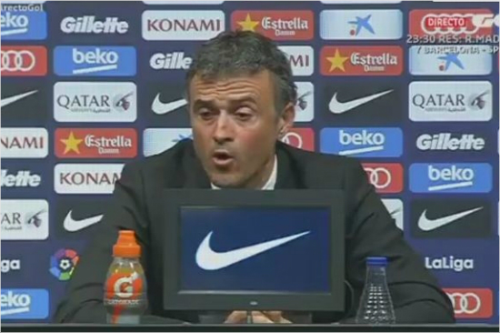 루이스엔리케감독.(사진=ESPN영상캡처)