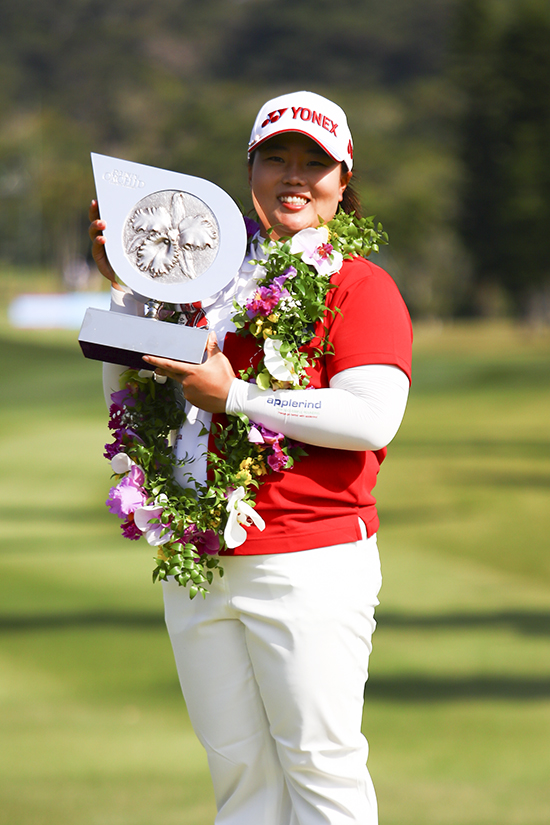 안선주가2017시즌일본여자프로골프(JLPGA)투어에서우승을차지했다.오키나와=노대겸기자