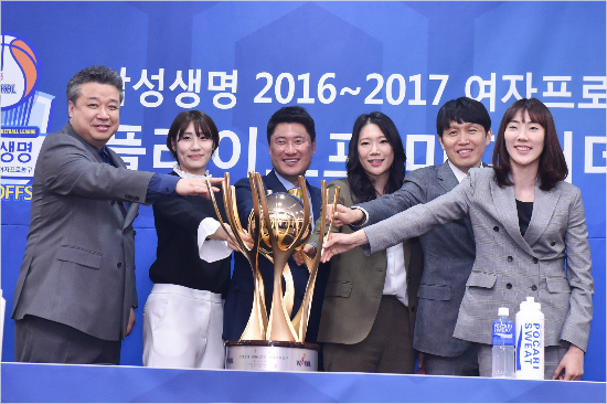 여자프로농구플레이오프미디어데이모습.(사진=WKBL제공)