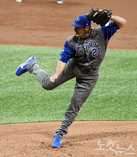 WBC이스라엘대표팀선발투수제이슨마키.(사진=황진환기자)