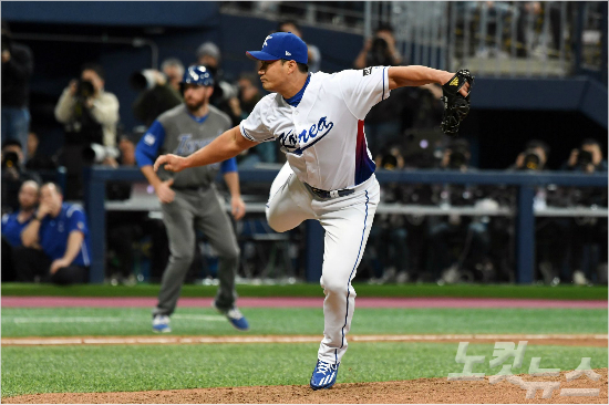 WBC대표팀오승환은'2017WBC서울라운드'에서한국이아쉽게1라운드탈락의고배를마신가운데홀로강력한존재감을뽐냈다.(자료사진=황진환기자)