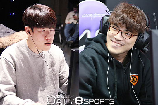 한지원(왼쪽)과 변현우.