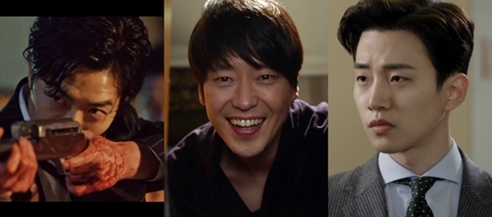 왼쪽부터OCN'보이스'의김재욱,SBS'피고인'의엄기준,KBS2'김과장'의이준호(사진=각프로그램캡처)