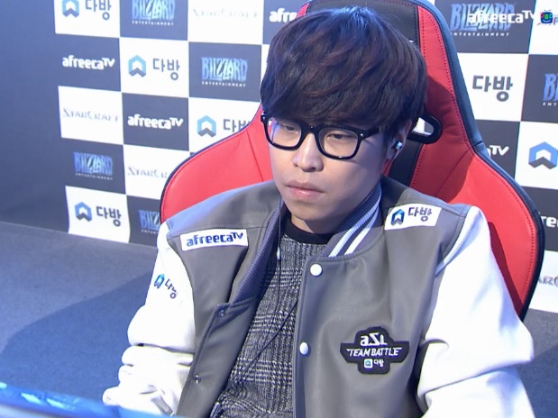 김승현 팀의 두 번째 주자였던 김민철(사진=아프리카TV 생중계 화면 캡처).