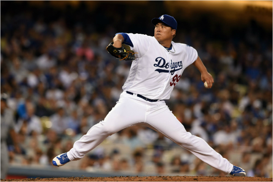 메이저리그LA다저스류현진.(사진=노컷뉴스DB)