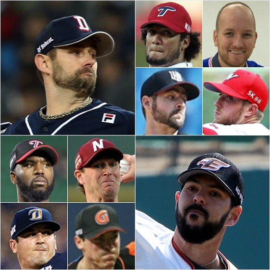 '토종전멸'오는31일'2017타이어뱅크KBO리그'개막전에는사상처음으로선발투수가모두외국인선수다.토종에이스1선발의부재상황이읽히는대목이다.(자료사진=각구단)