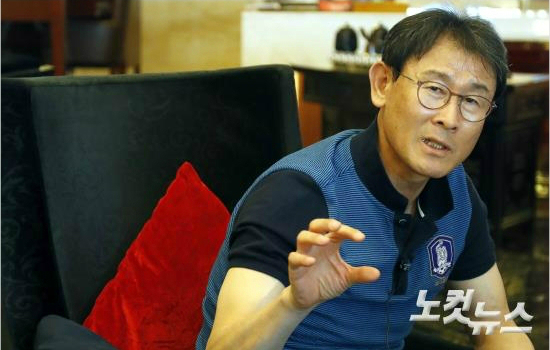 여자축구대표팀윤덕여감독.(베이징(중국)=사진공동취재단)