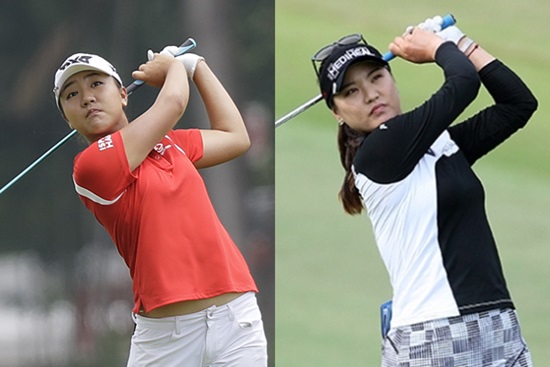 리디아고(왼쪽),유소연.사진=마니아리포트DB