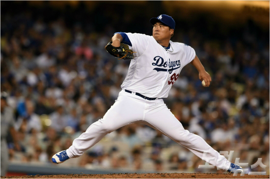 미국메이저리그LA다저스의류현진.(사진=노컷뉴스DB)