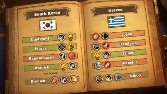 한국과 그리스의 게임 전적. (사진=트위치tv 중계 캡처)