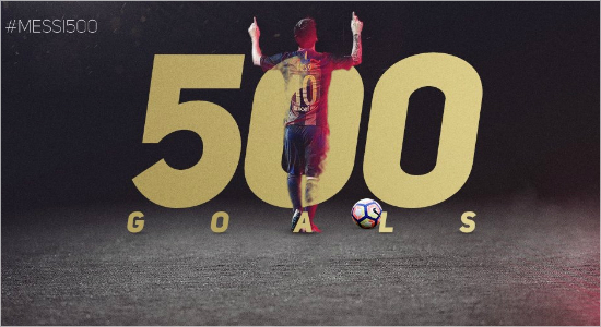 메시, 바르사 통산 500호골+엘클라시코 최다 16골