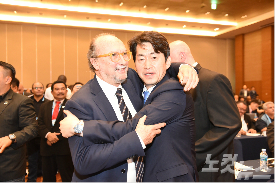 정희돈 체육기자연맹 회장, 압도적 지지 속 세계 집행위원 재선