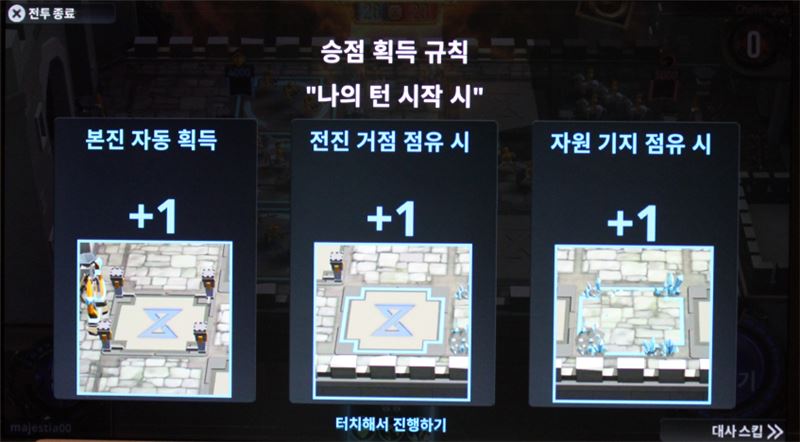 게임 진행 과정에서 승점 30점을 획득하면 승리할 수 있다.