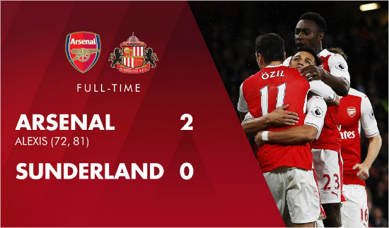 '모예스만 만나면 강해지는 벵거' 아스널, 4위 희망 살려