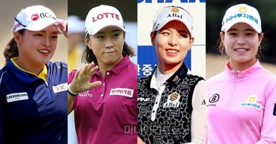 장하나,김해림,김자영2,박민지(왼쪽부터).사진=마니아리포트