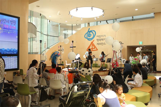 블리자드, 세브란스 어린이 병원서 '작은 콘서트' 행사 개최