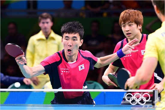 韓 탁구 복식, 정영식-이상수만 살아남았다