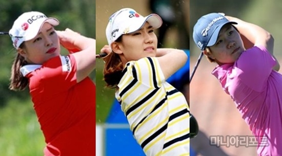 장하나,김민선5,성은정(왼쪽부터).사진=마니아리포트DB