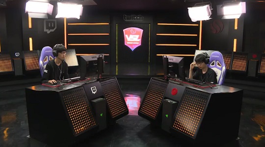 VSL 하스스톤 시즌1 경기 모습. (사진=VSL 중계 캡처)
