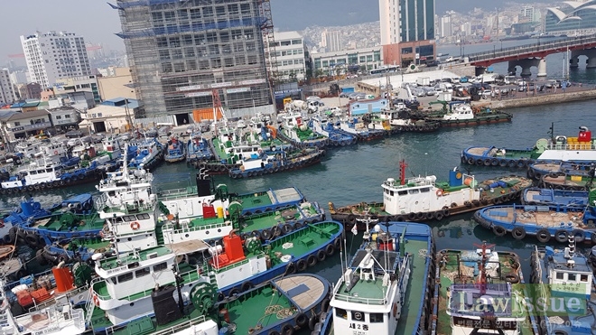 부산 영도구 봉래동물량장 모습.