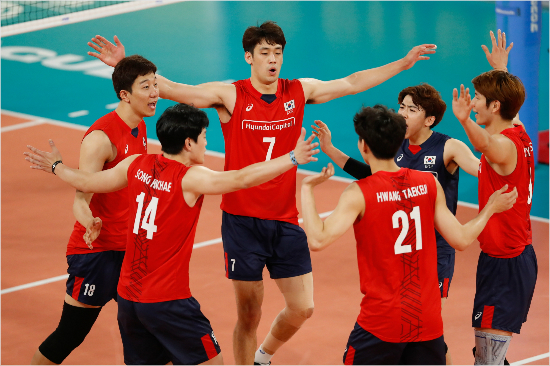 男 배구 '김호철호', 22년 만에 월드리그 예선 5승