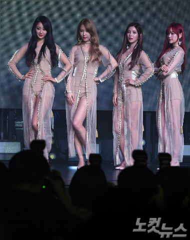 '4인조' 나인뮤지스, 멤버는 줄었지만 매력은 그대로(종합)