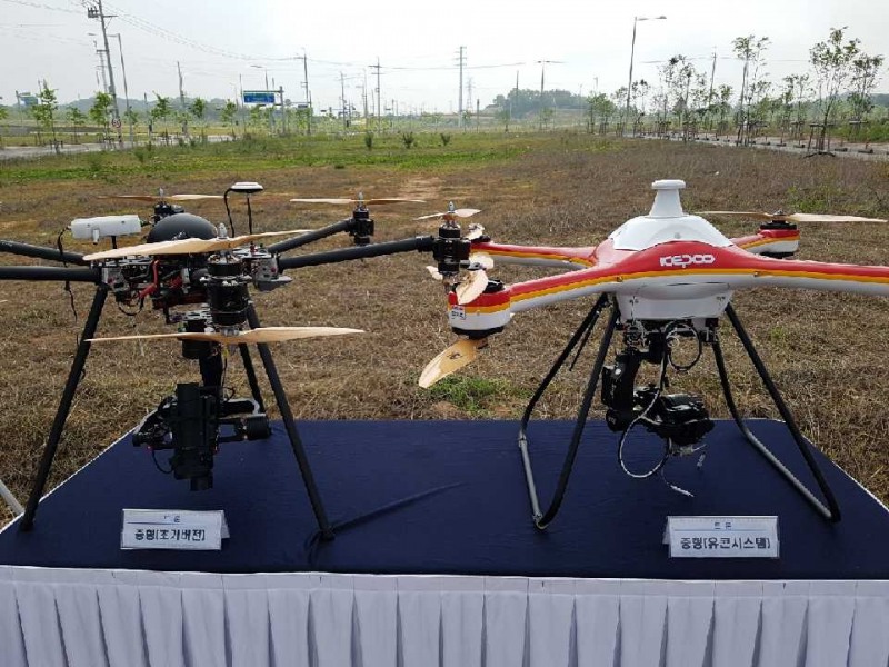 설비진단용 드론.(사진=한국전력)