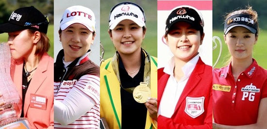 왼쪽부터이지현2,김지현2,김지현,김지현,오지현.사진=마니아리포트DB