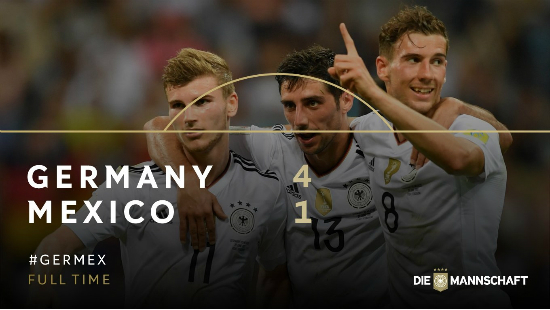 '전차군단' 독일, 멕시코 꺾고 컨페드컵 첫 결승 진출